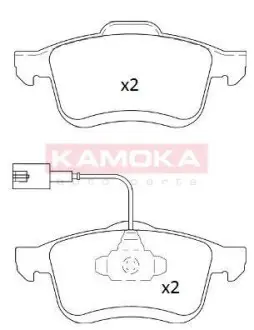 Тормозные колодки дисковые FIAT DOBLO 10-/LACIA DELTA 08-/OPEL COMBO 12- KAMOKA JQ101239