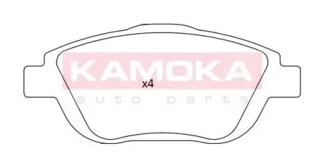 Гальмiвнi колодки дисковi CITROEN C3 II 09-/C3 PICASSO 09-/DS3 09-/PEUGEOT 2008 13- KAMOKA JQ101247