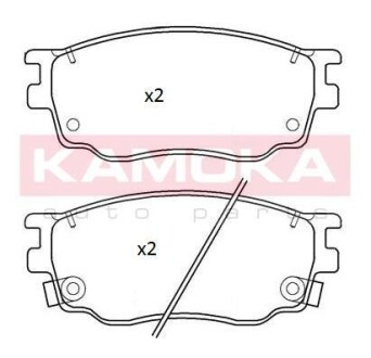 Гальмiвнi колодки дисковi KAMOKA JQ101255