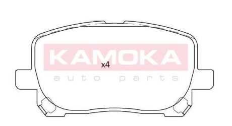 Гальмiвнi колодки дисковi TOYOTA AVENSIS VERSO 01-09 KAMOKA JQ101256