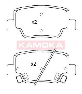 Гальмiвнi колодки дисковi TOYOTA VERSO 09- KAMOKA JQ101269