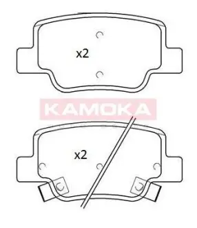 Гальмiвнi колодки дисковi TOYOTA VERSO 09- KAMOKA JQ101269