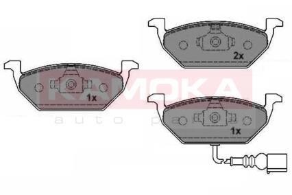 Гальмiвнi колодки дисковi AUDI A3 96-01/SKODA OCTAVIA 96-/VW GOLF IV 98-05 KAMOKA JQ1012796