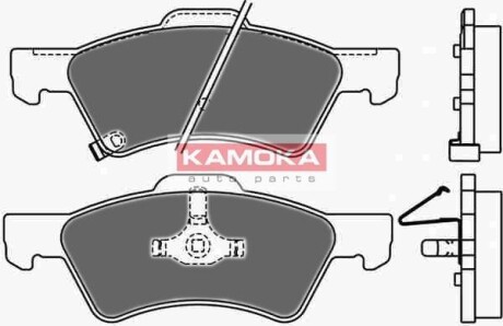 Гальмiвнi колодки дисковi CHRYSLER VOYAGER 00-/JEEP CHEROKEE 01- KAMOKA JQ1013020