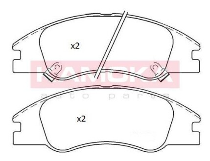 Гальмiвнi колодки дисковi KIA CERATO 04- KAMOKA JQ101303