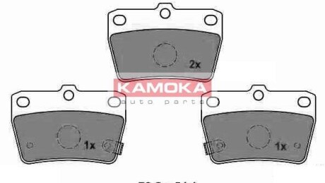 Гальмiвнi колодки дисковi TOYOTA RAV 4 II 01- KAMOKA JQ1013062 (фото 1)