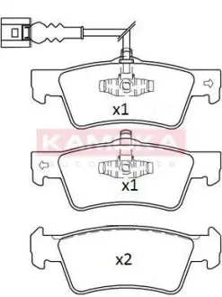 Гальмiвнi колодки дисковi VW TOUAREG 03-/MULTIVAN T5 03-/TRANSPORTER T5 03- KAMOKA JQ101306