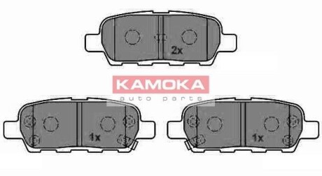 Гальмiвнi колодки дисковi INFINITI FX35 03-/NISSAN MURANO 05-/TIDA 07-/X-TRAIL 01- KAMOKA JQ1013386