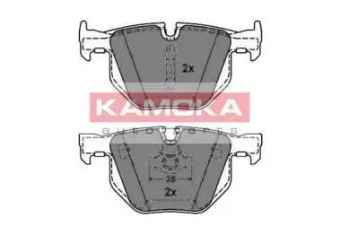 Гальмiвнi колодки дисковi BMW 5 (E60) 03-/5 TOURING (E61) 04-/6 (E63) 04-/7 01- KAMOKA JQ1013496