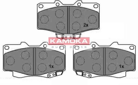 Гальмiвнi колодки дисковi TOYOTA HILUX 01- KAMOKA JQ1013704 (фото 1)