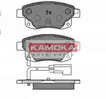 Гальмiвнi колодки дисковi FORD TRANSIT 06- KAMOKA JQ1013860 (фото 1)