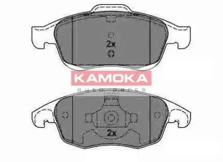 Гальмiвнi колодки дисковi CITROEN BERLINGO 08-/C4 PICASSO 07-/PEUGEOT PARTNER 08- KAMOKA JQ1013942