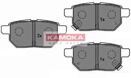 Гальмiвнi колодки дисковi TOYOTA AURIS 07-/COROLLA 07-/YARIS 06- KAMOKA JQ1018084