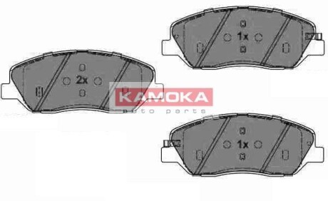 Гальмiвнi колодки дисковi HYUNDAI SANTA FE 05- KAMOKA JQ1018222 (фото 1)