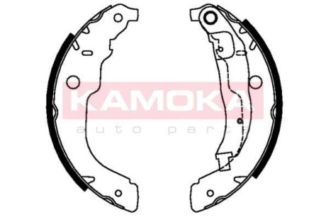 Гальмiвнi колодки барабаннi PEUGEOT 207 06- KAMOKA JQ202061 (фото 1)