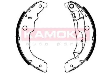 Тормозные колодки барабанные PEUGEOT 207 06- KAMOKA JQ202061