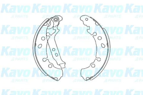 Колодки гальмівні (задні) Toyota Yaris 1.0-1.5 05- (барабанні) (202x39) KAVO KBS-9906