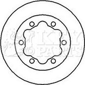 Гальмiвнi диски KEYPARTS KBD5725S