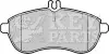 Гальмiвнi колодки дисковi KEYPARTS KBP2008 (фото 1)
