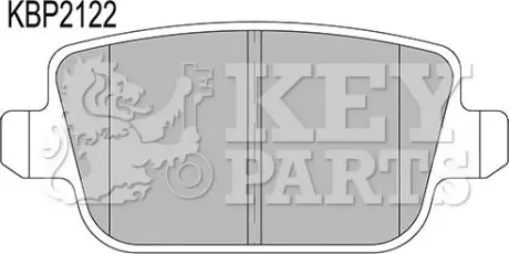 Тормозные колодки дисковые KEYPARTS KBP2122