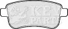 Гальмiвнi колодки дисковi KEYPARTS KBP2124 (фото 1)
