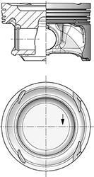 Поршень двигуна MB 83,00 M274 KOLBENSCHMIDT 40862600