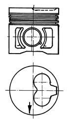 Поршень 79.5 STD VW/Audi 1.9D/2.4D KOLBENSCHMIDT 91 386 600