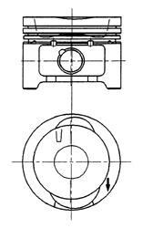 Поршень двигателя VW ABD 1,4B 75,00 STD KOLBENSCHMIDT 92228600 (фото 1)