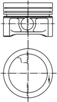 Поршень KOLBENSCHMIDT 99455610
