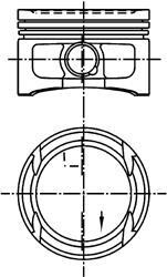 Поршень KOLBENSCHMIDT 99 562 620