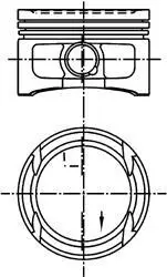 Поршень KOLBENSCHMIDT 99 562 620