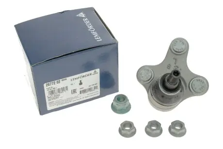 Шарова опора перед. ниж. лів. VW Caddy III, Audi A3 (8P1) 1.6,1.6 FSI,1.9 TDI,2.0 FSI,2.0 T LEMFORDER 26772 02