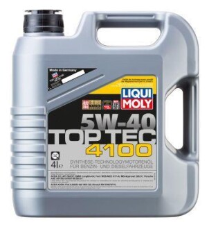 Масла моторные Top Tec 4100 5W-40 4л LIQUI MOLY 2195