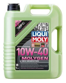 Моторное масло Molygen New Generation 10W-40 5 л LIQUI MOLY 9951