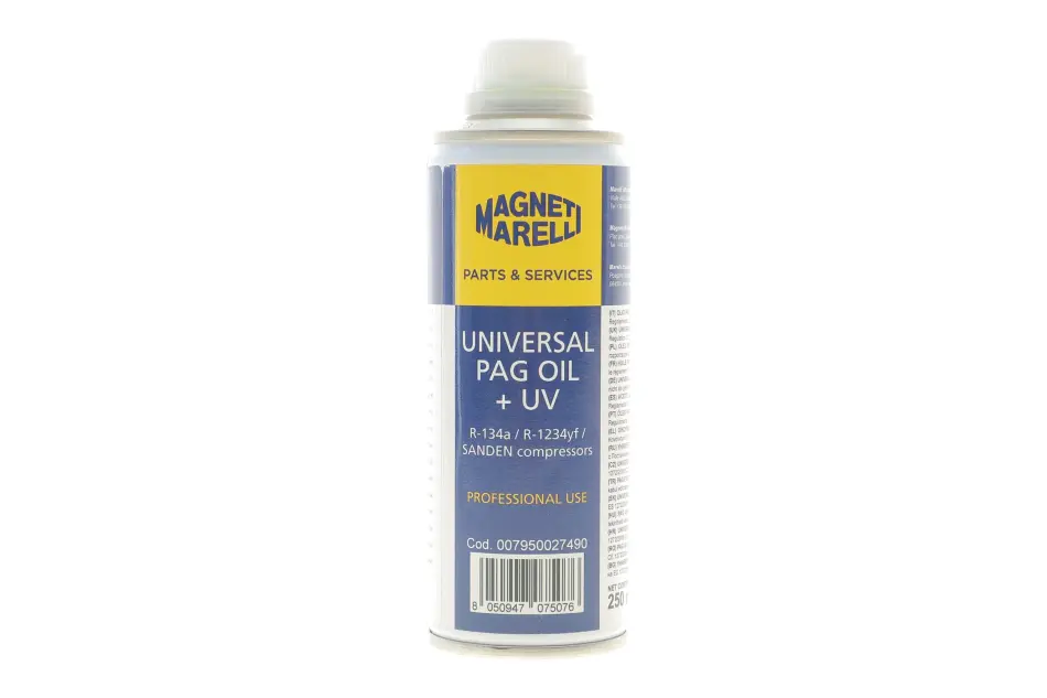 Олива компресорна універсальна ND-12 R134A/R1234YF +UV 250 мл MAGNETI MARELLI 007950027490 (фото 1)