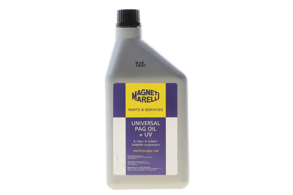 Олива компресорна універсальна ND-12 R134A/R1234YF +UV 1000 мл MAGNETI MARELLI 007950027495 (фото 1)