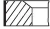 Поршневі кільця 70.80mm (+0,40) Fiat Doblo/Palio/Punto 1.2 09- MAHLE / KNECHT 009 41 N1 (фото 1)