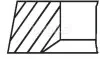 Поршневые кольца 70.80mm (+0.60) (1.2x1.2x2.5) Fiat Doblo/Palio/Punto 1.2 09- MAHLE / KNECHT 009 41 N2 (фото 2)