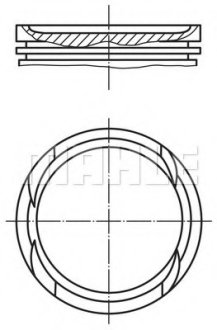 Поршень MAHLE / KNECHT 0097002