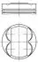 Поршень MAHLE / KNECHT 011 PI 00105 002 (фото 1)