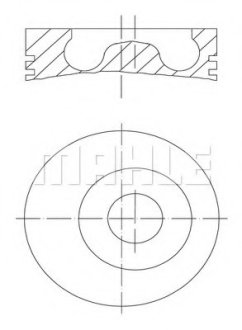 Поршень MAHLE MAHLE / KNECHT 016 02 00