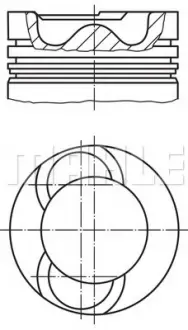 Поршень MAHLE / KNECHT 0281900 (фото 1)