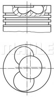 Поршень MAHLE / KNECHT 030 40 00 (фото 1)