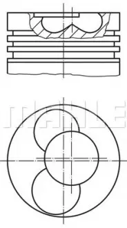 Поршень MAHLE / KNECHT 030 41 02