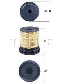 Фильтр топливный MAHLE / KNECHT KX 397