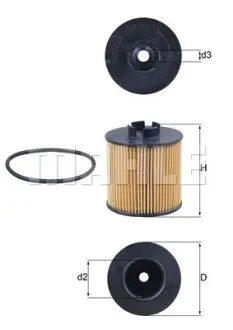 Фильтр масляный MAHLE / KNECHT OX 341D