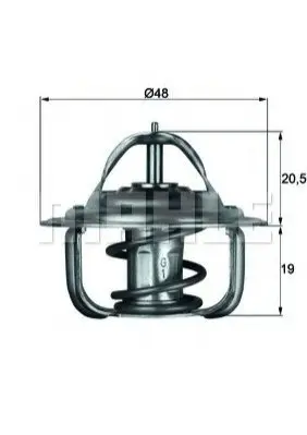 Термостат MAHLE / KNECHT TX 1 71 D (фото 1)