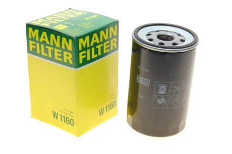 Фільтр масляний MANN W 1160 (фото 1)