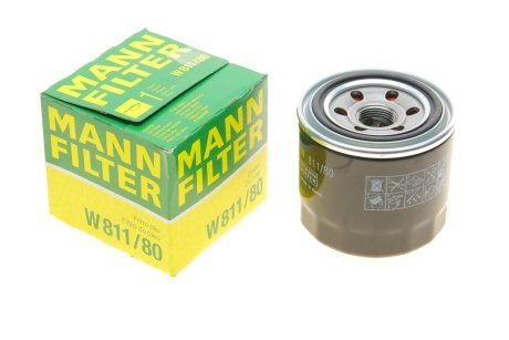 Фільтр масляний MANN W 811/80 (фото 1)