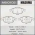 Колодки тормозные дисковые MASUMA MS0103 (фото 1)